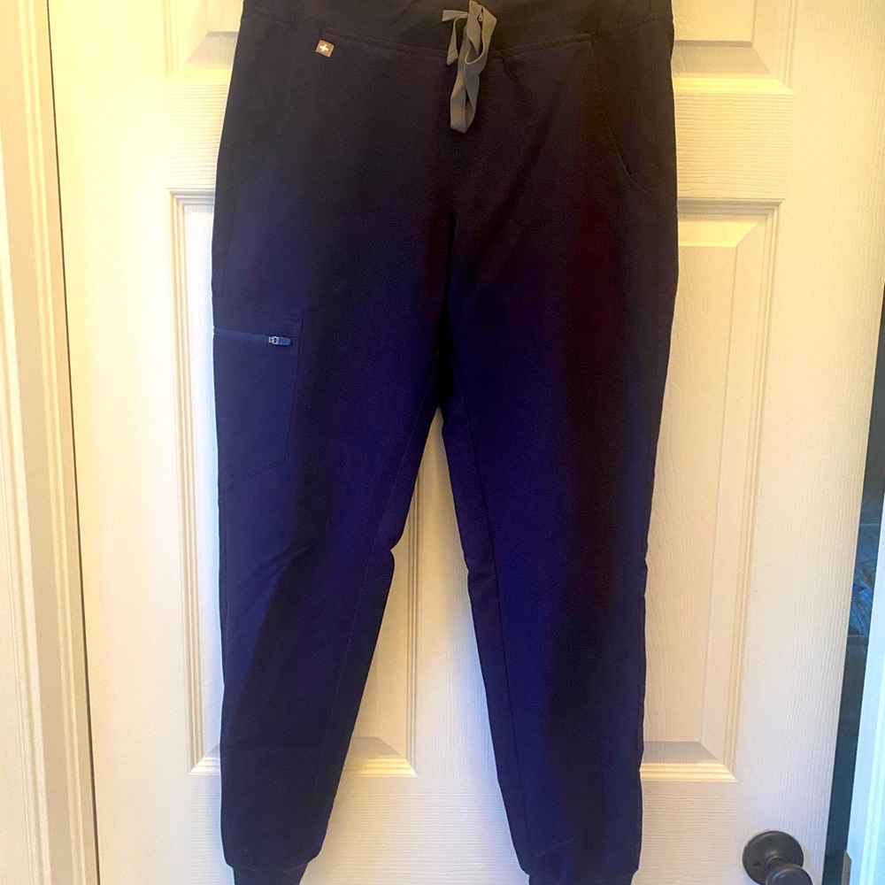 Figs navy blue Zamora jogger scrub pants